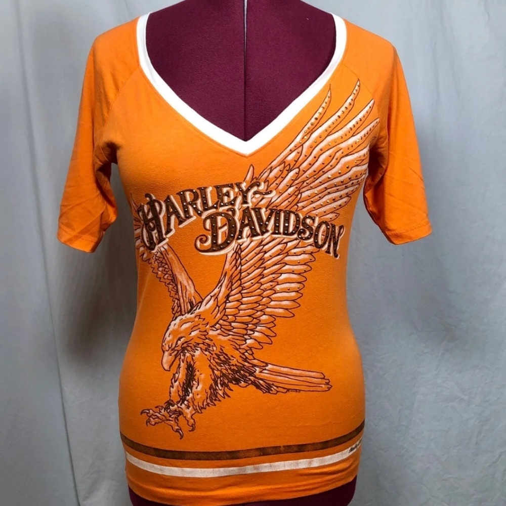 Harley-Davidson Orange Eagle Tee